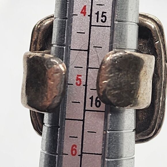 Vintage Chico's Etruscan Style Silver & Gold Adjustable Ring - Picture 6 of 6